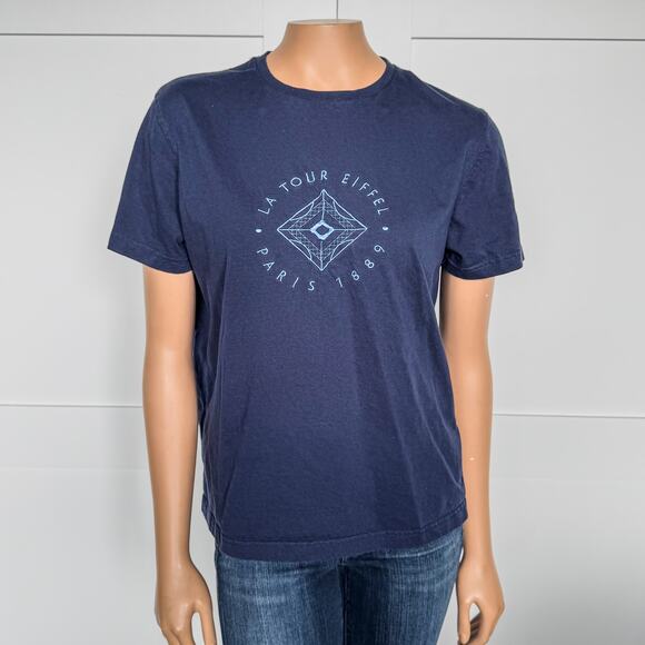 La Tour Eiffel, Navy Blue Sig. Collect. Aerial View of Eiffel Tower, Paris - M - Picture 1 of 7